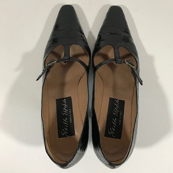 Croc Imprint Cute Mini T Strap - Picture 5 of 6